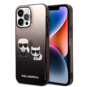 Karl Lagerfeld KLHCP14LTGKCK tok iPhone 14 Pro 6,1 hüvelykes készülékhez – fekete