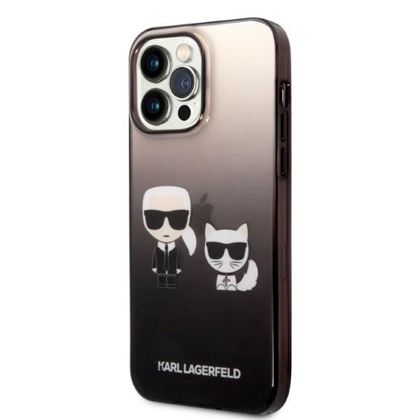 iTok webáruház - Karl Lagerfeld Karl Lagerfeld KLHCP14LTGKCK tok iPhone 14 Pro 6,1 hüvelykes készülékhez – fekete 2 Karl Lagerfeld KLHCP14LTGKCK iPhone 14 Pro 6.1 "hardcase black / black Gradient Ikonik Karl & Choupette