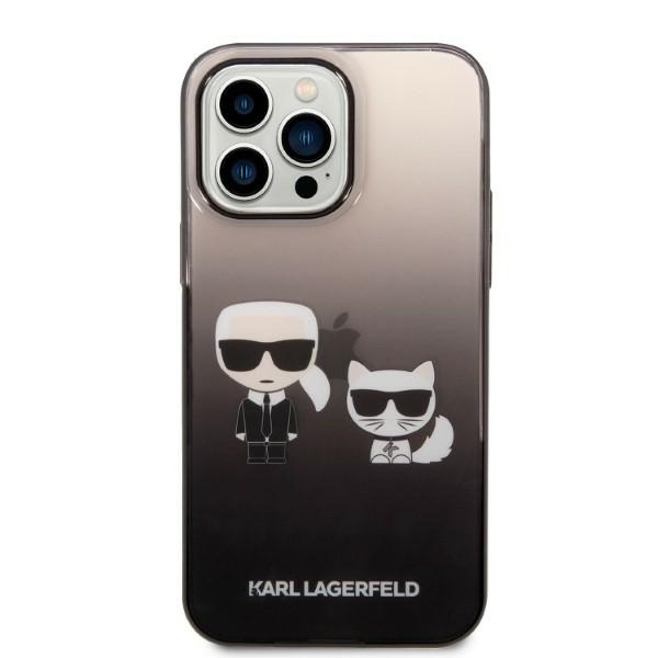 iTok webáruház - Karl Lagerfeld Karl Lagerfeld KLHCP14LTGKCK tok iPhone 14 Pro 6,1 hüvelykes készülékhez – fekete 3 Karl Lagerfeld KLHCP14LTGKCK iPhone 14 Pro 6.1 "hardcase black / black Gradient Ikonik Karl & Choupette