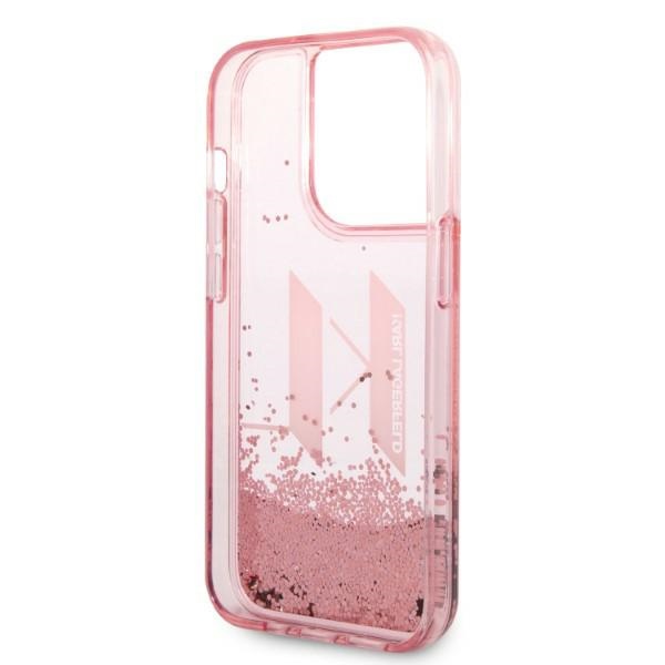 iTok webáruház - Karl Lagerfeld Karl Lagerfeld Liquid Glitter Big KL tok iPhone 14 Pro készülékhez 7 Karl Lagerfeld KLHCP14LLBKLCP iPhone 14 Pro 6.1 "pink / pink hardcase Liquid Glitter Big KL