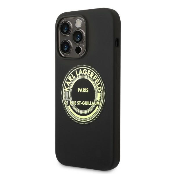 iTok webáruház - Karl Lagerfeld Karl Lagerfeld Silicone RSG szilikon tok iPhone 14 Pro készülékhez (fekete) 2 Karl Lagerfeld Silicone RSG case for iPhone 14 Pro (fekete)