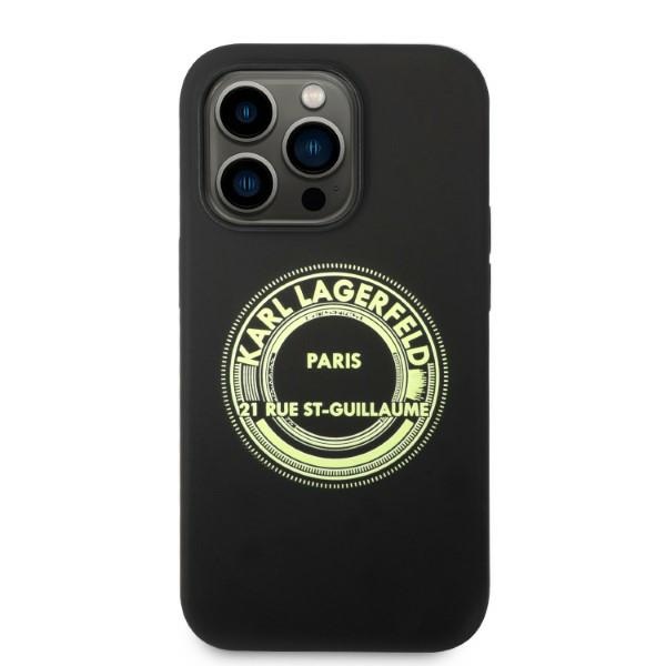 iTok webáruház - Karl Lagerfeld Karl Lagerfeld Silicone RSG szilikon tok iPhone 14 Pro készülékhez (fekete) 3 Karl Lagerfeld Silicone RSG case for iPhone 14 Pro (fekete)