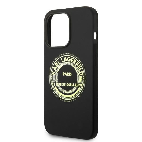 iTok webáruház - Karl Lagerfeld Karl Lagerfeld Silicone RSG szilikon tok iPhone 14 Pro készülékhez (fekete) 6 Karl Lagerfeld Silicone RSG case for iPhone 14 Pro (fekete)