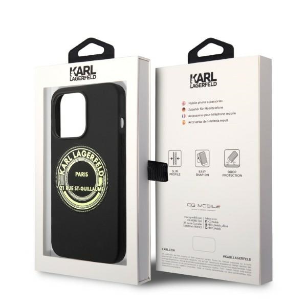 iTok webáruház - Karl Lagerfeld Karl Lagerfeld Silicone RSG szilikon tok iPhone 14 Pro készülékhez (fekete) 8 Karl Lagerfeld Silicone RSG case for iPhone 14 Pro (fekete)