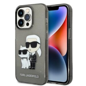 Karl Lagerfeld Karl&Choupette tok iPhone 14 Pro készülékhez (fekete)