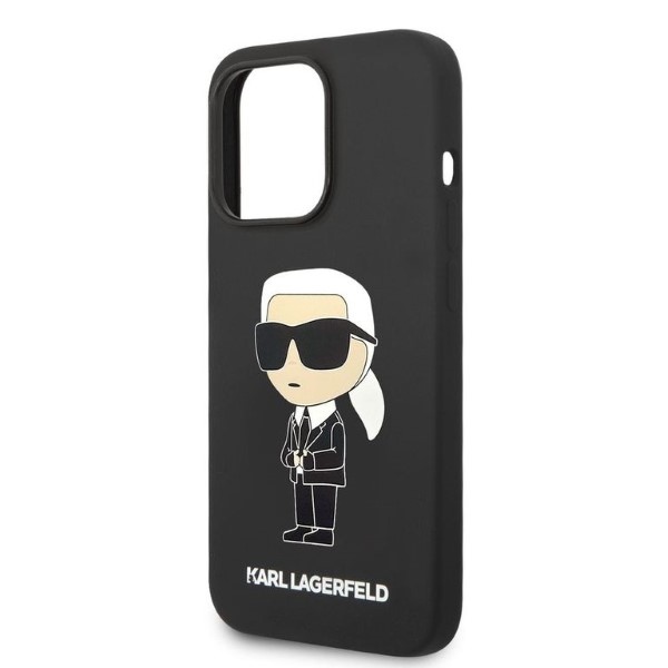 iTok webáruház - Karl Lagerfeld Karl Lagerfeld Silicone Ikonik tok iPhone 14 Pro készülékhez (fekete) 6 Karl Lagerfeld Silicone Ikonik case for iPhone 14 Pro (fekete)