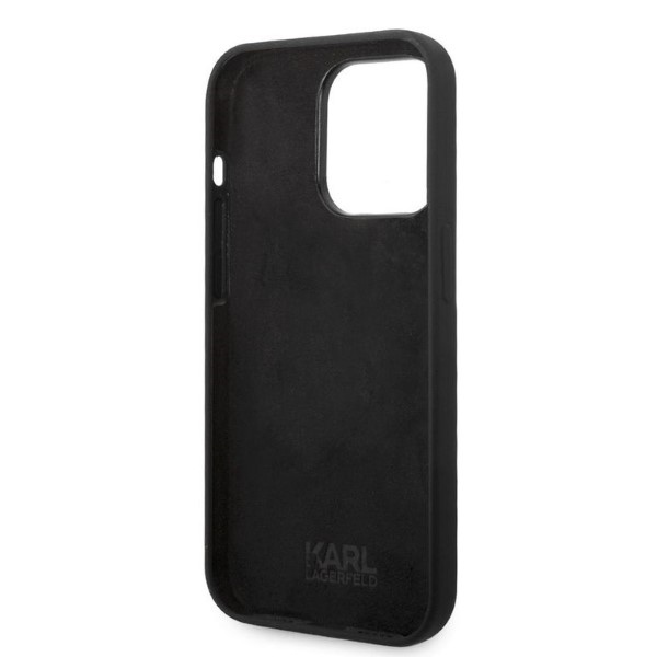 iTok webáruház - Karl Lagerfeld Karl Lagerfeld Silicone Ikonik tok iPhone 14 Pro készülékhez (fekete) 7 Karl Lagerfeld Silicone Ikonik case for iPhone 14 Pro (fekete)