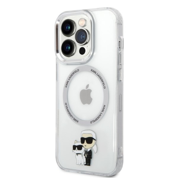 iTok webáruház - Karl Lagerfeld Karl Lagerfeld Iconic Karl&Choupette MagSafe tok iPhone 14 Pro készülékhez (átlátszó) 2 Karl Lagerfeld Iconic Karl&Choupette MagSafe case for iPhone 14 Pro (átlátszó)