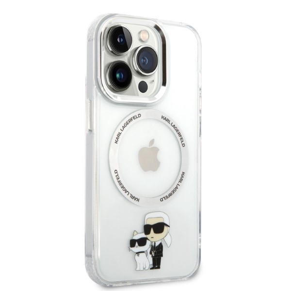 iTok webáruház - Karl Lagerfeld Karl Lagerfeld Iconic Karl&Choupette MagSafe tok iPhone 14 Pro készülékhez (átlátszó) 4 Karl Lagerfeld Iconic Karl&Choupette MagSafe case for iPhone 14 Pro (átlátszó)