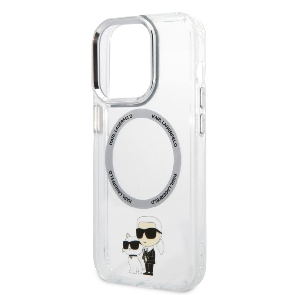 iTok webáruház - Karl Lagerfeld Karl Lagerfeld Iconic Karl&Choupette MagSafe tok iPhone 14 Pro készülékhez (átlátszó) 6 Karl Lagerfeld Iconic Karl&Choupette MagSafe case for iPhone 14 Pro (átlátszó)
