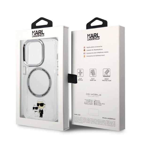 iTok webáruház - Karl Lagerfeld Karl Lagerfeld Iconic Karl&Choupette MagSafe tok iPhone 14 Pro készülékhez (átlátszó) 8 Karl Lagerfeld Iconic Karl&Choupette MagSafe case for iPhone 14 Pro (átlátszó)