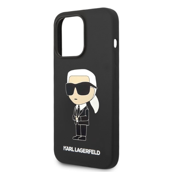 iTok webáruház - Karl Lagerfeld Karl Lagerfeld Silicone Ikonik MagSafe tok iPhone 14 Pro készülékhez (fekete) 6 Karl Lagerfeld Silicone Ikonik MagSafe case for iPhone 14 Pro (fekete)