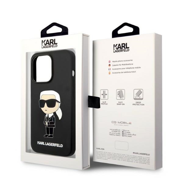 iTok webáruház - Karl Lagerfeld Karl Lagerfeld Silicone Ikonik MagSafe tok iPhone 14 Pro készülékhez (fekete) 8 Karl Lagerfeld Silicone Ikonik MagSafe case for iPhone 14 Pro (fekete)