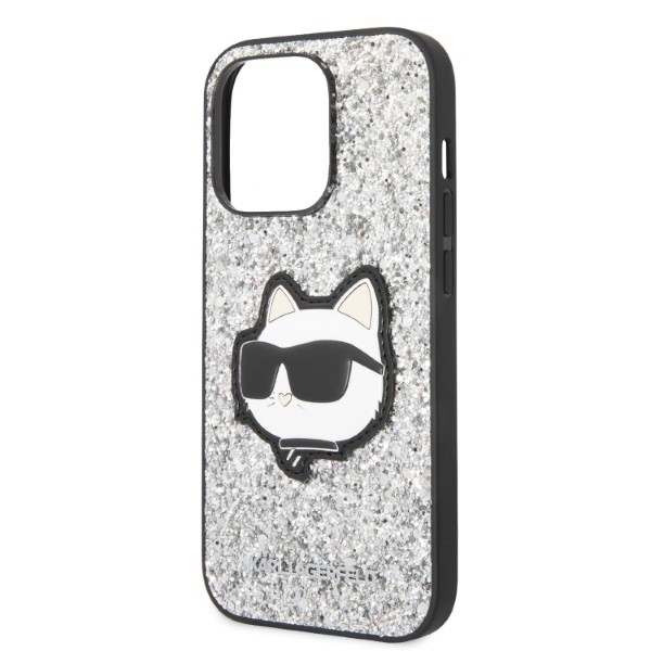 iTok webáruház - Karl Lagerfeld Karl Lagerfeld KLHCP14LG2CPS Glitter Choupette kemény tok iPhone 14 Pro 6,1 hüvelykes készülékhez – ezüst 6 Karl Lagerfeld KLHCP14LG2CPS iPhone 14 Pro 6.1" silver/silver hardcase Glitter Choupette Patch