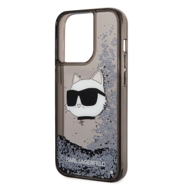 iTok webáruház - Karl Lagerfeld Karl Lagerfeld KLHCP14LLNCHCK iPhone 14 Pro 6,1 hüvelykes fekete keménytok – Glitter Choupette Head 6 Karl Lagerfeld KLHCP14LLNCHCK iPhone 14 Pro 6.1" black/black hardcase Glitter Choupette Head