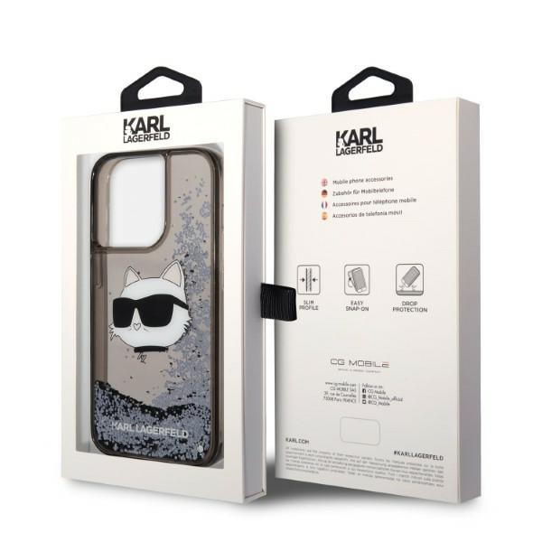 iTok webáruház - Karl Lagerfeld Karl Lagerfeld KLHCP14LLNCHCK iPhone 14 Pro 6,1 hüvelykes fekete keménytok – Glitter Choupette Head 8 Karl Lagerfeld KLHCP14LLNCHCK iPhone 14 Pro 6.1" black/black hardcase Glitter Choupette Head