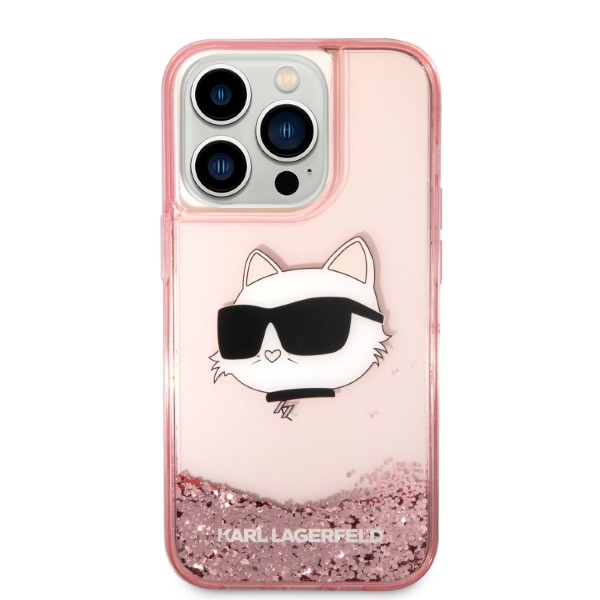 iTok webáruház - Karl Lagerfeld Karl Lagerfeld KLHCP14LLNCHCP Liquid Glitter Choupette Head tok iPhone 14 Pro 6,1 hüvelykes készülékhez – rózsaszín 3 Karl Lagerfeld KLHCP14LLNCHCP iPhone 14 Pro 6.1" pink/pink hardcase Glitter Choupette Head