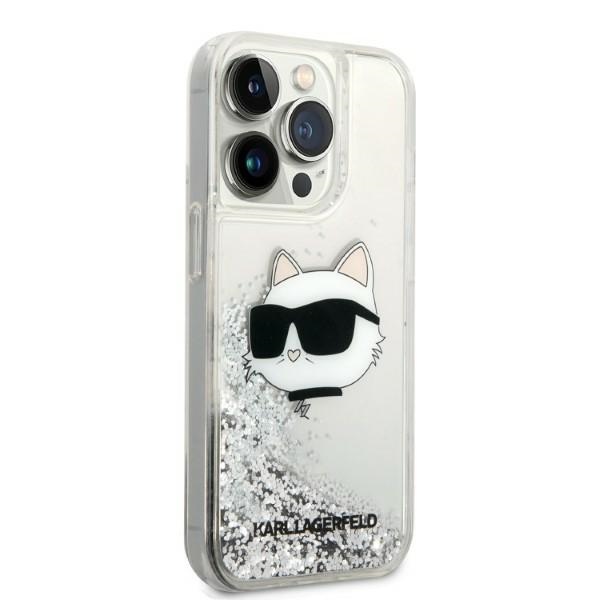iTok webáruház - Karl Lagerfeld Karl Lagerfeld KLHCP14LLNHCCS iPhone 14 Pro 6,1" ezüst kemény tok – Glitter Choupette Head 4 Karl Lagerfeld KLHCP14LLNHCCS iPhone 14 Pro 6.1" silver/silver hardcase Glitter Choupette Head