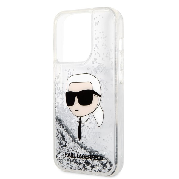 iTok webáruház - Karl Lagerfeld Karl Lagerfeld KLHCP14LLNKHCH iPhone 14 Pro 6,1" ezüst kemény tok 6 Karl Lagerfeld KLHCP14LLNKHCH iPhone 14 Pro 6.1" silver/silver hardcase Glitter Karl Head