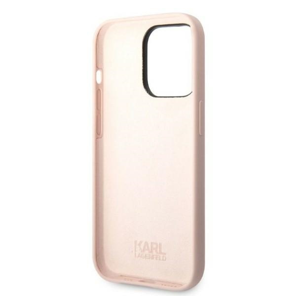 iTok webáruház - Karl Lagerfeld Karl Lagerfeld KLHCP14LSNIKBCP szilikon tok iPhone 14 Pro készülékhez – rózsaszín 7 Karl Lagerfeld KLHCP14LSNIKBCP iPhone 14 Pro 6.1" hardcase pink/pink Silicone Ikonik