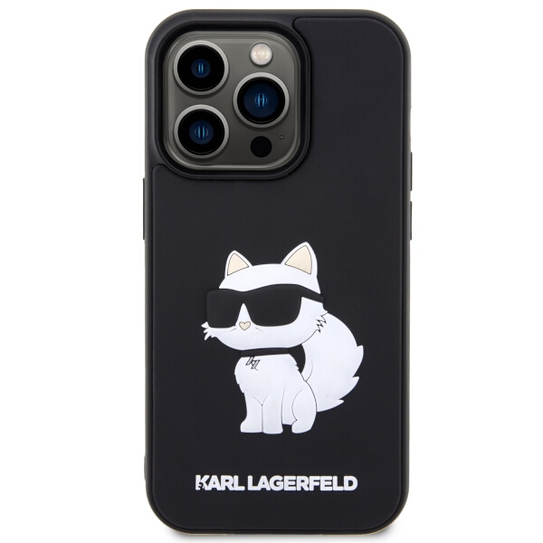 iTok webáruház - Karl Lagerfeld Karl Lagerfeld KLHCP14L3DRKHNK 3D Rubber Choupette tok iPhone 14 Pro 6,1" készülékhez, fekete 3 Karl Lagerfeld KLHCP14L3DRKHNK iPhone 14 Pro 6.1" black/black hardcase Rubber Choupette 3D