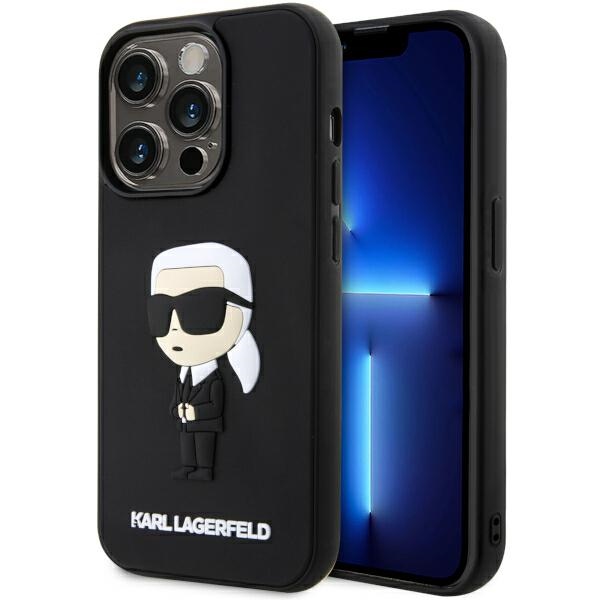 iTok webáruház - Karl Lagerfeld Karl Lagerfeld KLHCP14L3DRKINK iPhone 14 Pro 6.1" fekete kemény tok 3D Rubber Ikonik 1 Karl Lagerfeld KLHCP14L3DRKINK iPhone 14 Pro 6.1" black/black hardcase Rubber Ikonik 3D