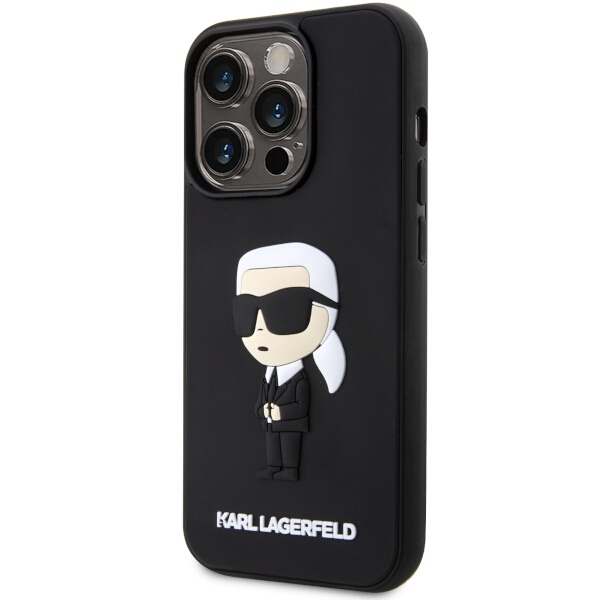 iTok webáruház - Karl Lagerfeld Karl Lagerfeld KLHCP14L3DRKINK iPhone 14 Pro 6.1" fekete kemény tok 3D Rubber Ikonik 2 Karl Lagerfeld KLHCP14L3DRKINK iPhone 14 Pro 6.1" black/black hardcase Rubber Ikonik 3D