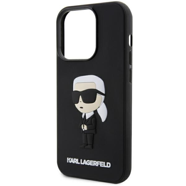 iTok webáruház - Karl Lagerfeld Karl Lagerfeld KLHCP14L3DRKINK iPhone 14 Pro 6.1" fekete kemény tok 3D Rubber Ikonik 6 Karl Lagerfeld KLHCP14L3DRKINK iPhone 14 Pro 6.1" black/black hardcase Rubber Ikonik 3D