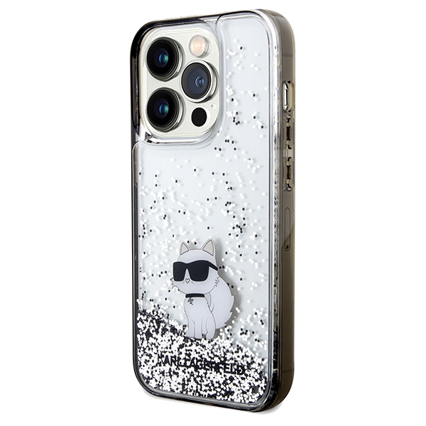 iTok webáruház - Karl Lagerfeld Karl Lagerfeld Liquid Glitter Choupette tok iPhone 14 Pro készülékhez (átlátszó) 2 Karl Lagerfeld Liquid Glitter Choupette case for iPhone 14 Pro (átlátszó)