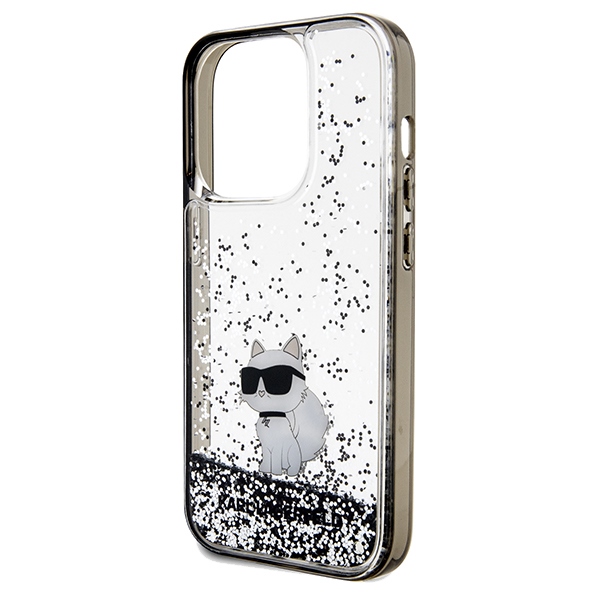 iTok webáruház - Karl Lagerfeld Karl Lagerfeld Liquid Glitter Choupette tok iPhone 14 Pro készülékhez (átlátszó) 6 Karl Lagerfeld Liquid Glitter Choupette case for iPhone 14 Pro (átlátszó)
