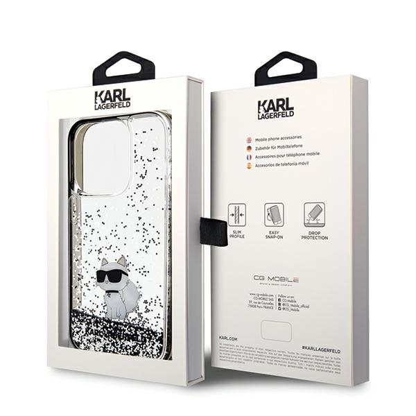 iTok webáruház - Karl Lagerfeld Karl Lagerfeld Liquid Glitter Choupette tok iPhone 14 Pro készülékhez (átlátszó) 8 Karl Lagerfeld Liquid Glitter Choupette case for iPhone 14 Pro (átlátszó)
