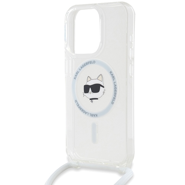 iTok webáruház - Karl Lagerfeld Karl Lagerfeld IML Choupette Head & Cord MagSafe tok iPhone 14 Pro készülékhez (átlátszó) 5 Karl Lagerfeld IML Choupette Head & Cord MagSafe case for iPhone 14 Pro (átlátszó)