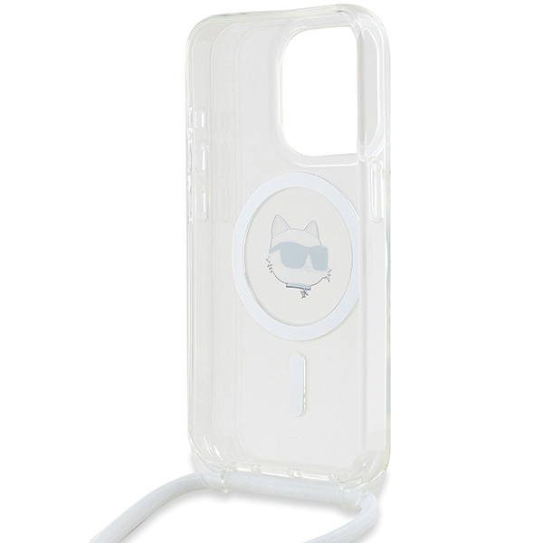 iTok webáruház - Karl Lagerfeld Karl Lagerfeld IML Choupette Head & Cord MagSafe tok iPhone 14 Pro készülékhez (átlátszó) 6 Karl Lagerfeld IML Choupette Head & Cord MagSafe case for iPhone 14 Pro (átlátszó)