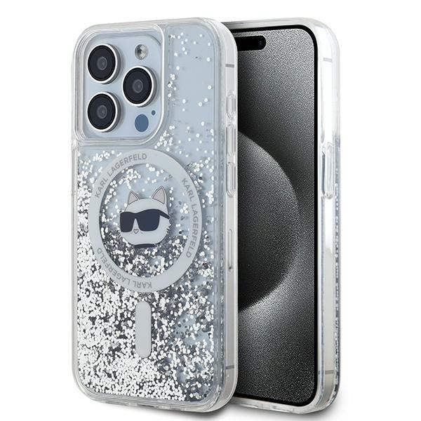 iTok webáruház - Karl Lagerfeld Karl Lagerfeld Liquid Glitter Choupette Head MagSafe tok iPhone 14 Pro készülékhez (átlátszó) 1 Karl Lagerfeld Liquid Glitter Choupette Head MagSafe case for iPhone 14 Pro (átlátszó)