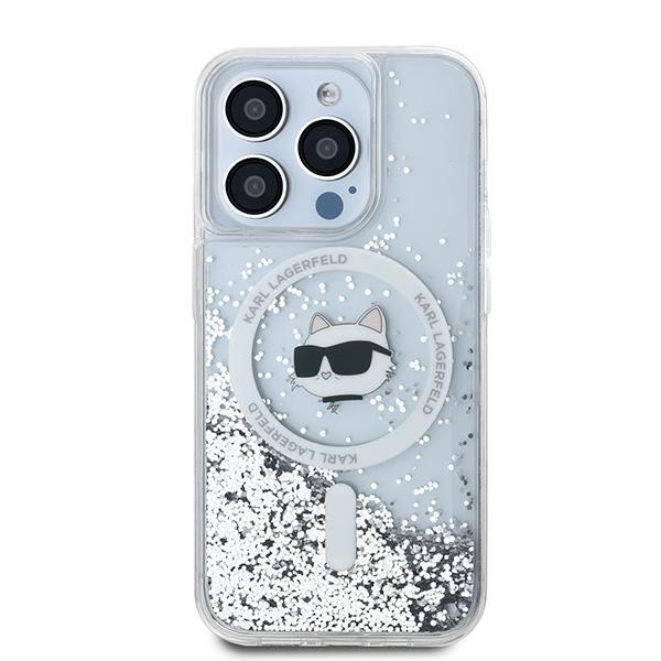 iTok webáruház - Karl Lagerfeld Karl Lagerfeld Liquid Glitter Choupette Head MagSafe tok iPhone 14 Pro készülékhez (átlátszó) 2 Karl Lagerfeld Liquid Glitter Choupette Head MagSafe case for iPhone 14 Pro (átlátszó)