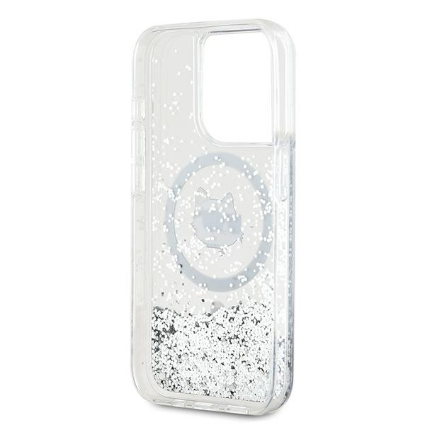 iTok webáruház - Karl Lagerfeld Karl Lagerfeld Liquid Glitter Choupette Head MagSafe tok iPhone 14 Pro készülékhez (átlátszó) 6 Karl Lagerfeld Liquid Glitter Choupette Head MagSafe case for iPhone 14 Pro (átlátszó)