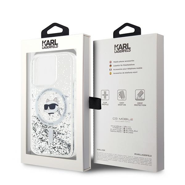 iTok webáruház - Karl Lagerfeld Karl Lagerfeld Liquid Glitter Choupette Head MagSafe tok iPhone 14 Pro készülékhez (átlátszó) 7 Karl Lagerfeld Liquid Glitter Choupette Head MagSafe case for iPhone 14 Pro (átlátszó)