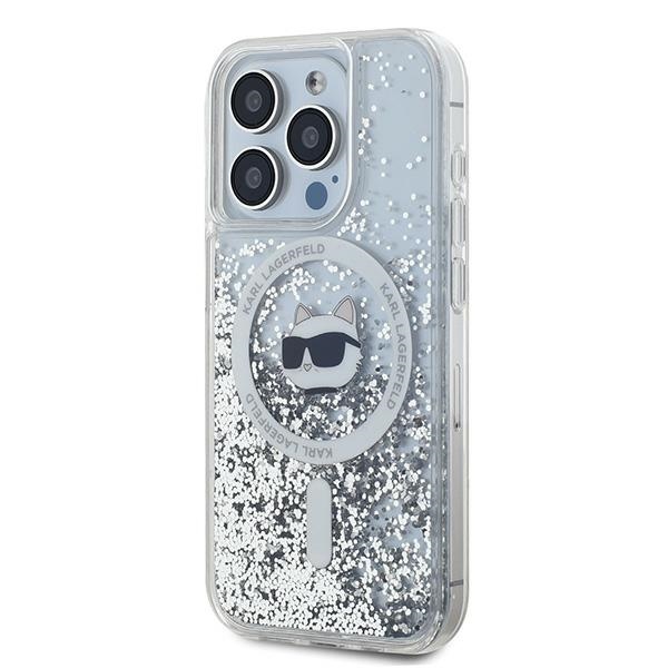 iTok webáruház - Karl Lagerfeld Karl Lagerfeld Liquid Glitter Choupette Head MagSafe tok iPhone 14 Pro készülékhez (átlátszó) 8 Karl Lagerfeld Liquid Glitter Choupette Head MagSafe case for iPhone 14 Pro (átlátszó)