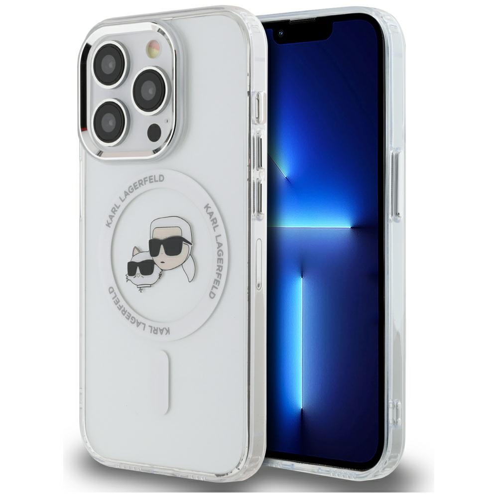 iTok webáruház - Karl Lagerfeld Karl Lagerfeld IML Metal Karl & Choupette Head MagSafe tok iPhone 14 Pro-hoz (fehér) 1 Karl Lagerfeld IML Metal Karl & Choupette Head MagSafe iPhone 14 Pro Case (fehér)