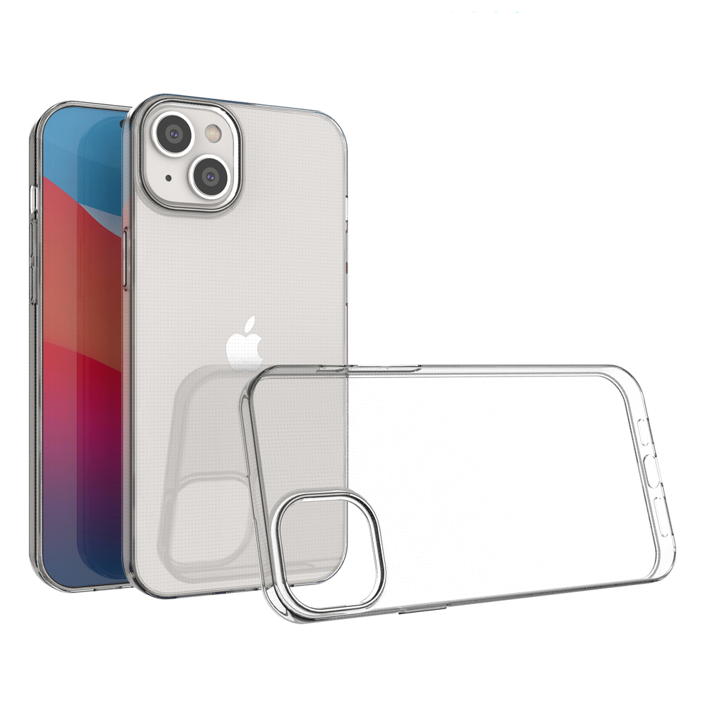 iTok webáruház - Hurtel Ultra Clear 0,5 mm átlátszó TPU tok iPhone 14 Plus készülékhez 2 Gel case cover for Ultra Clear 0.5mm iPhone 14 Max transparent