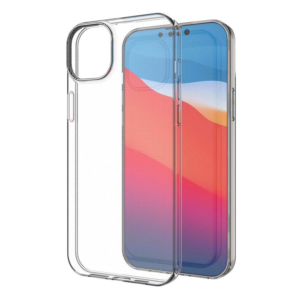 iTok webáruház - Hurtel Ultra Clear 0,5 mm átlátszó TPU tok iPhone 14 Plus készülékhez 5 Gel case cover for Ultra Clear 0.5mm iPhone 14 Max transparent