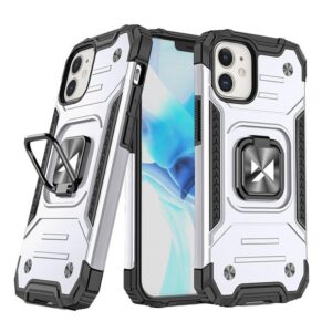 Wozinsky Ring Armor tok iPhone 14-hez, ezüst
