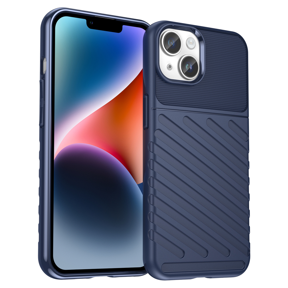 iTok webáruház - Hurtel Thunder Case tok iPhone 14-hez – kék 1 Thunder Case iPhone 14 blue armored case