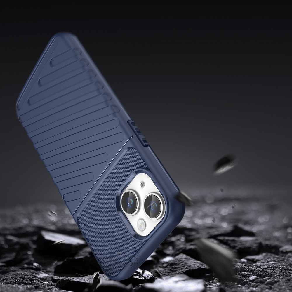 iTok webáruház - Hurtel Thunder Case tok iPhone 14-hez – kék 3 Thunder Case iPhone 14 blue armored case