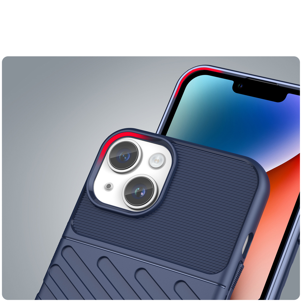iTok webáruház - Hurtel Thunder Case tok iPhone 14-hez – kék 6 Thunder Case iPhone 14 blue armored case