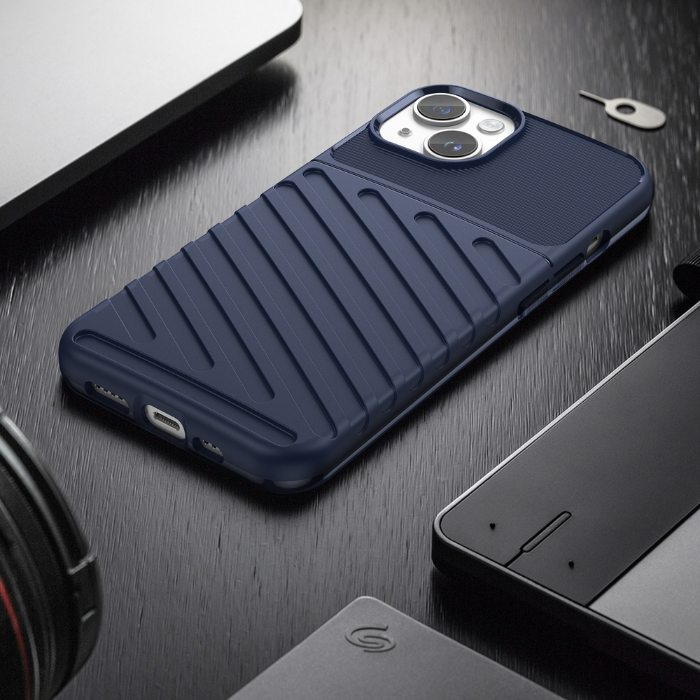 iTok webáruház - Hurtel Thunder Case tok iPhone 14-hez – kék 7 Thunder Case iPhone 14 blue armored case