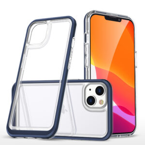 Hybrid Armor Clear 3 in 1 szilikon tok iPhone 14 készülékhez – kék