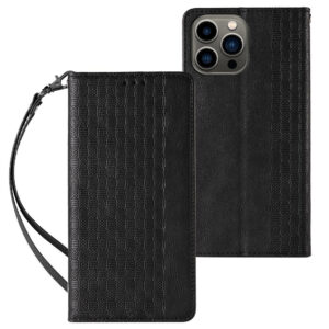 Magnet Strap Case könyvtok iPhone 14 készülékhez, fekete