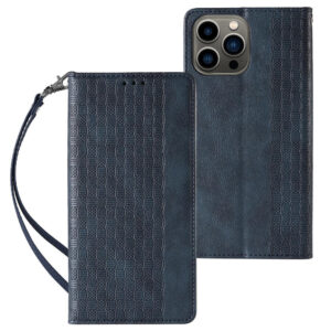 Magnet Strap Case tok iPhone 14-hez – kék