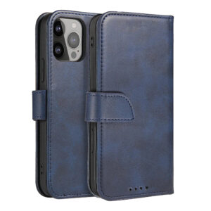 Magnet Case könyvtok állványfunkcióval iPhone 14 Plus készülékhez, kék